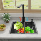 45*40*20cm 201 Stainless Steel Kitchen Sinks Recessed Sinks Sink Units Kitchen Taps Sinks with Drains Black