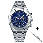 BINBOND B0161 Men's Luxury Luminous Waterproof Stainless Steel Watch