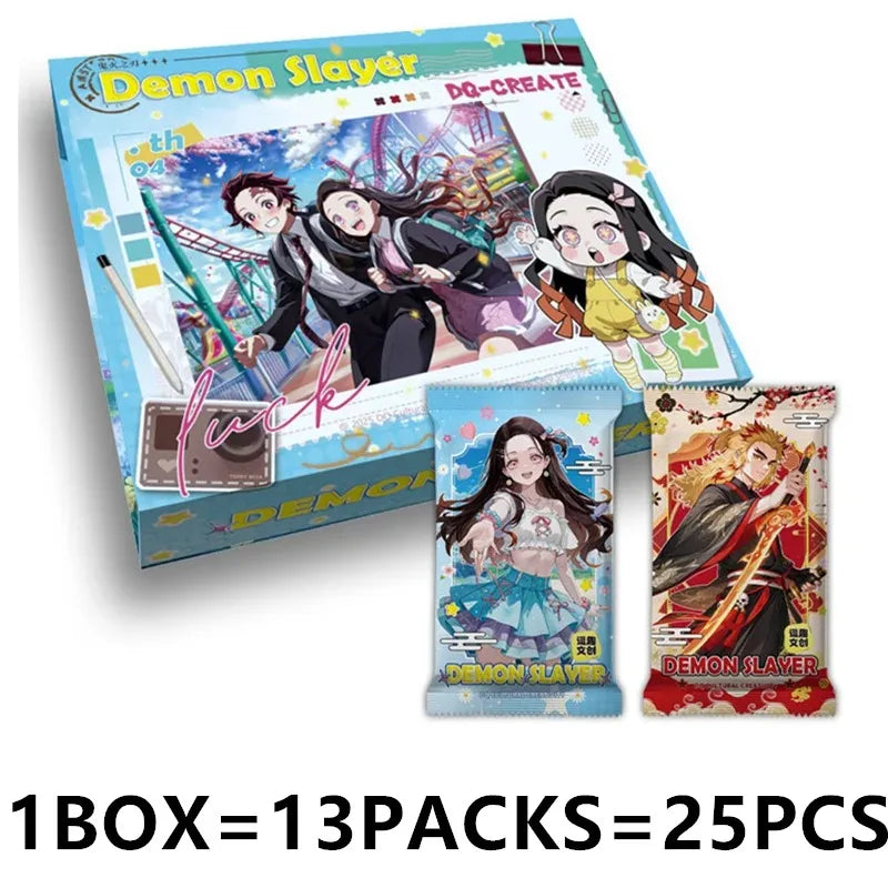 Genuine Demon Slayer Vol.6 Journey Trading Collection Card Treasured Blind Bags Animation Card Children's Toys Holiday Gifts