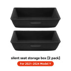 YZ For Tesla Model Y Juniper 2025 Underseat Storage Box Seats Drawer TPE Hidden Storage Tray Push Pull Car Organizer Accessories