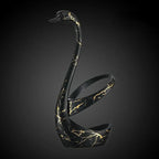 European Swan Tableware Holder Stainless Steel Spoon and Fork Base Elegant Utensil Stand Home Decor and Kitchen Organization