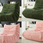 Anajqaqia Lazy Sofa Lamb Fleece Green Pink