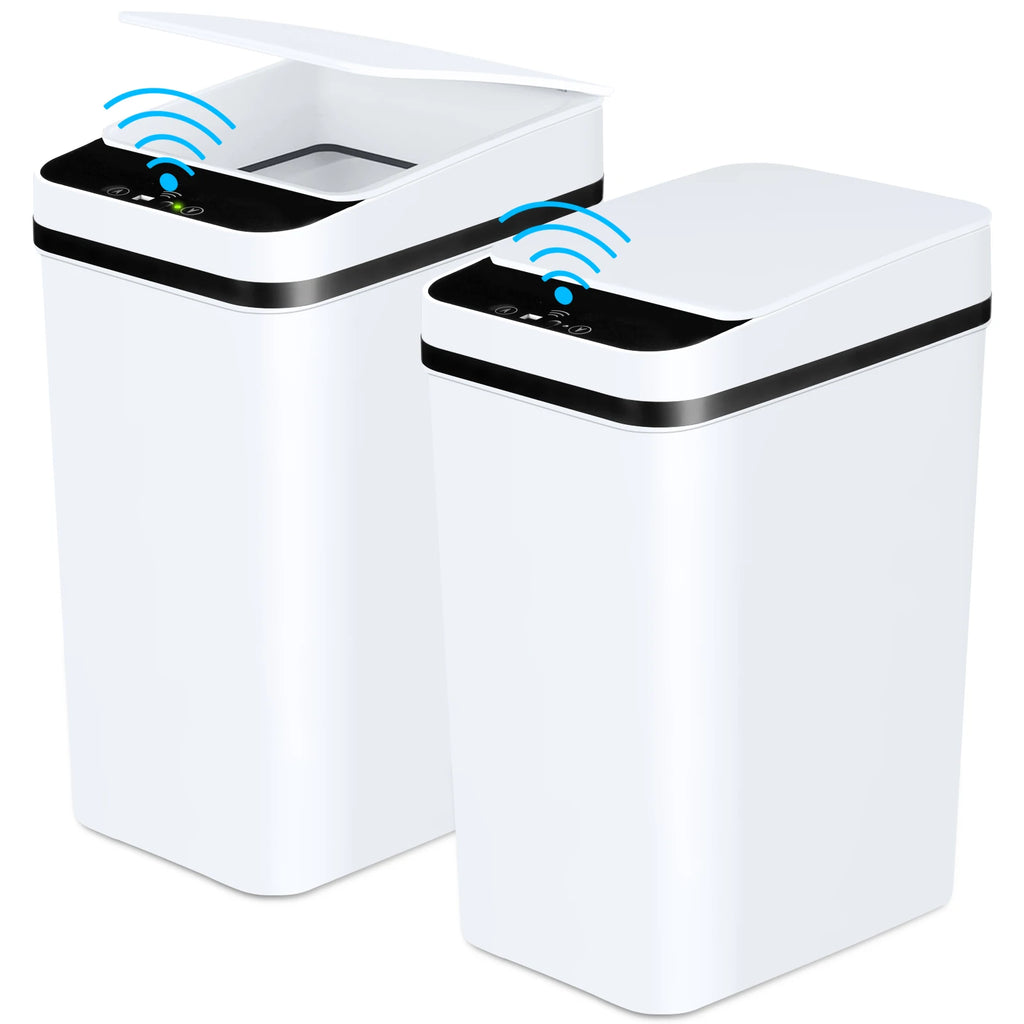 Touchless Motion Sensor Trash Cans (2-Pack)