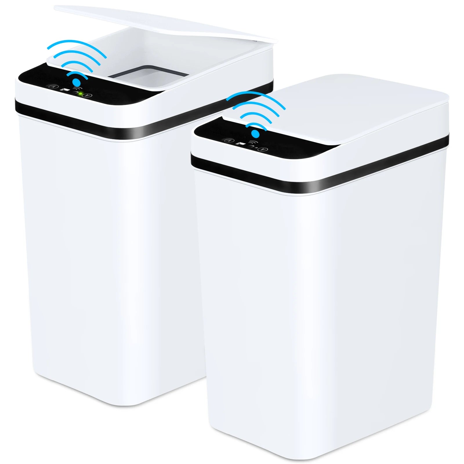 Touchless Motion Sensor Trash Cans (2-Pack)