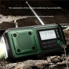 Multifunction Emergency Crank charging power station Radio FM/AM/SW/ Portable Radio with power bank, camping torch,reading lamp