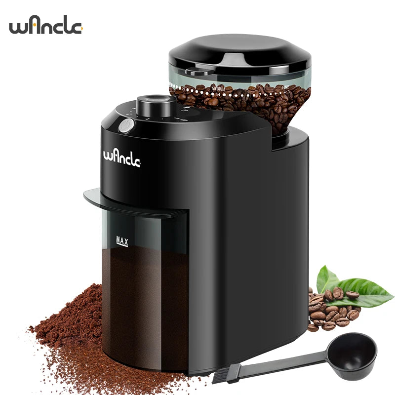 Automatic Burr Mill Coffee Grinder 220V Electric Coffee Bean Grinding with 28 Grind Settings for Espresso French Press Drip