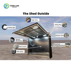 Customizable Outdoor Kitchen System Smokeless Gas Grill Garden Bar Shed Cabinet Set Complete with Fridge Sink Counter Range Hood