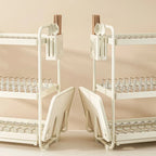 Stainless Steel Anti-Slip Kitchen Storage Rack Modern Countertop Dish Drainer & Utensil Organizer - Space Efficient Solution