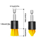 11pcs Electric Drill Brush Head Cleaning Household Universal Tapered Tools Floor Tile Polishing Kitchen Bathroom Car Wash Set