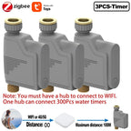 ZIGBEE WIFI Garden Watering Timer Smart Sprinkler Drip Irrigation System Built-in Water Flow Recorder Water Controller TUYA