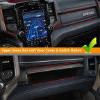 Compatible with Dodge Ram 1500 2500 3500 Glove Box Organizer 2019 2020 2021 2022 2023 2024,Center Console Organizer Console Tray