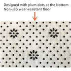 Inyahome 3pcs/set Plush Bathroom Bath Mats Set Anti Slip Toilet Rug and Toilet Lid Cover Soft Fluff Shower Carpet Floor Bath Mat