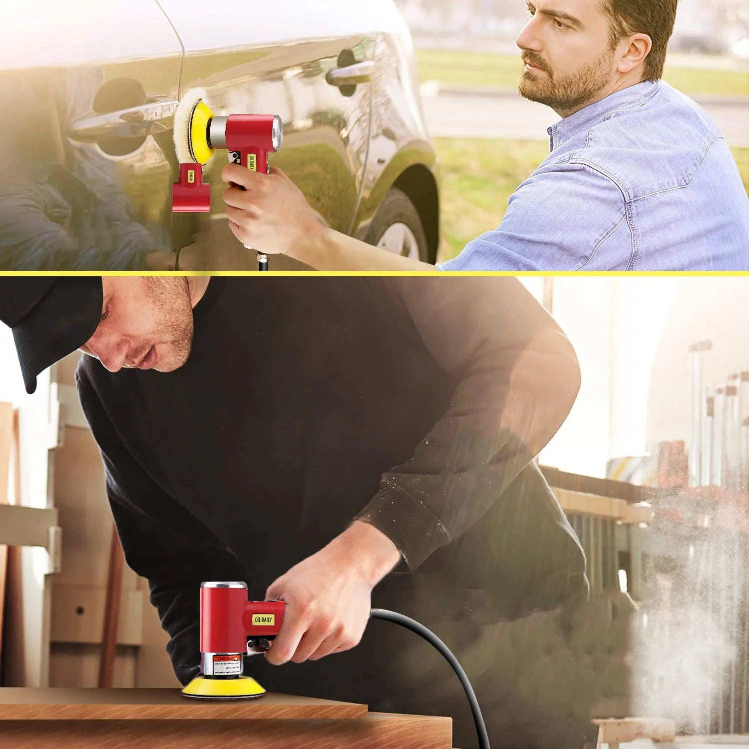 2" 3" Mini Air Sander Pneumatic Orbital Polisher Hand Sanding Tool  Mini Pneumatic  for Auto Body Work, air sander For Polishing