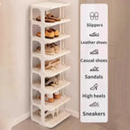 Shoes Organizer Shoe Racks Space-saving Wall Corner Stackable Narrow Shoes Storage Rack Storage Cabinet Shoe Shelves Furniture