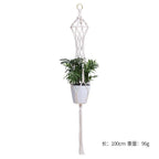Hanging Plant Handmade Macrame Plant Hanger Flower Pot Planter Hanger Wall Decor Courtyard Garden Hanging Planter Hanging Basket