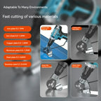 Titanium Steel Electric Drill Plate Cutter Metal Sheet Adapter Tools Attachment Punch Tool Sharp Scissor Kit Cutting Steel