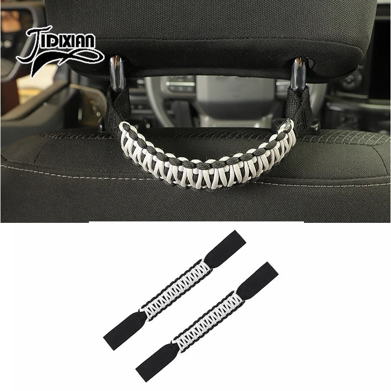JIDIXIAN Car Seat Headrest Grab Handle for Jeep for Dodge for Ford F150 for Jimny for Chevrolet for GMC for Chrysler for 4Runner
