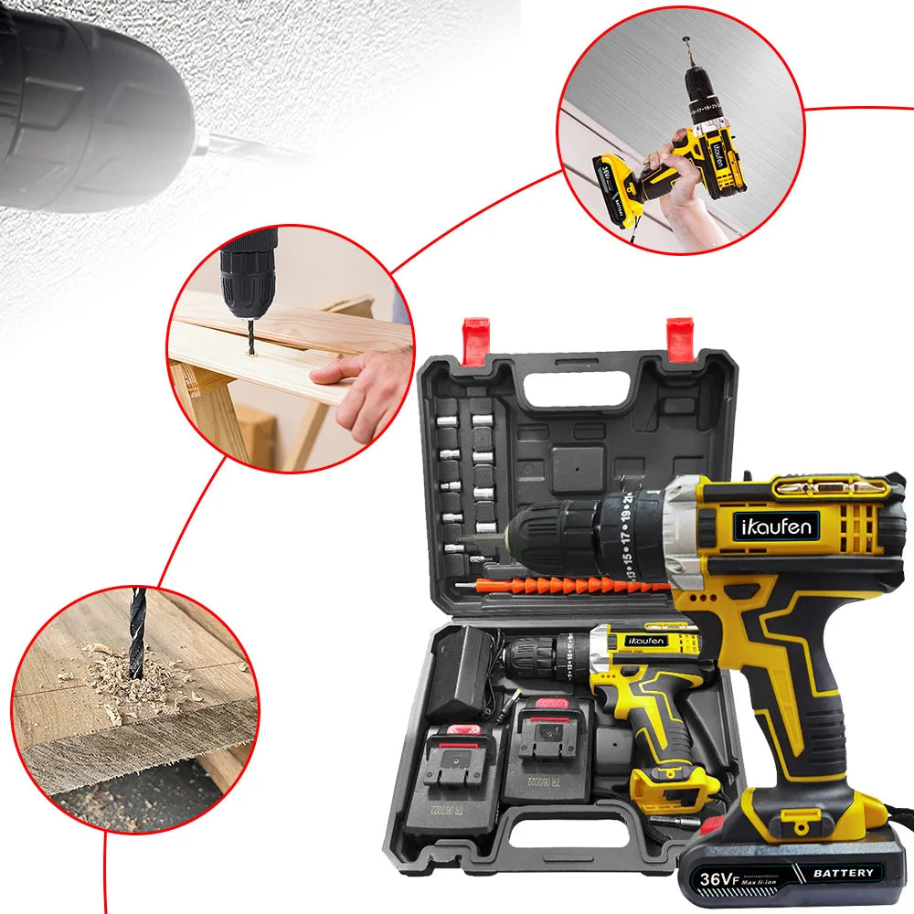 High quality lithium-ion rechargeable battery electric tool hand drill
