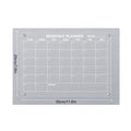 Magnetic Acrylic Calendar for Fridge Refrigerator Monthly Dry Erase Board Markers & Magnetic Pen Holder, Organic Glass Clea
