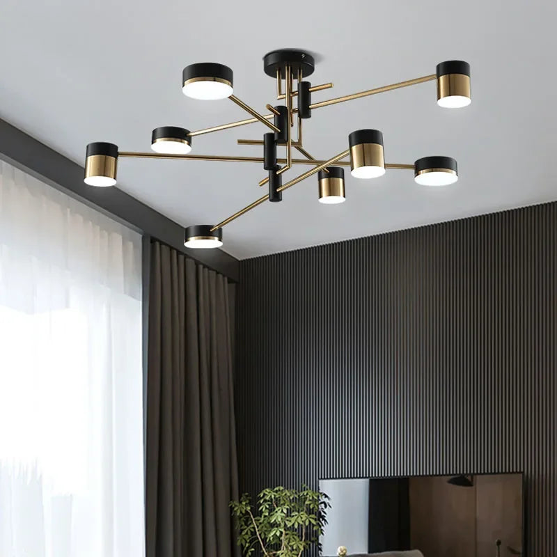 Nordic Chandelier Living Room Restaurant Lamp New Light Luxury Modern Minimalist Dining Room Creative Bedroom Lamp  Home Decor