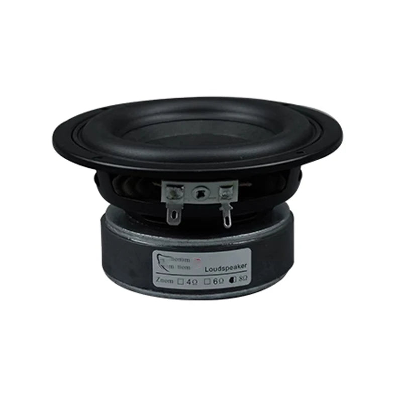 1Pcs 4 Inch Subwoofer Speaker 4/8 Ohm 100W Woofer Square/Round Deep Bass Long Stroke Loudspeaeker DIY Bluetooth Speakers