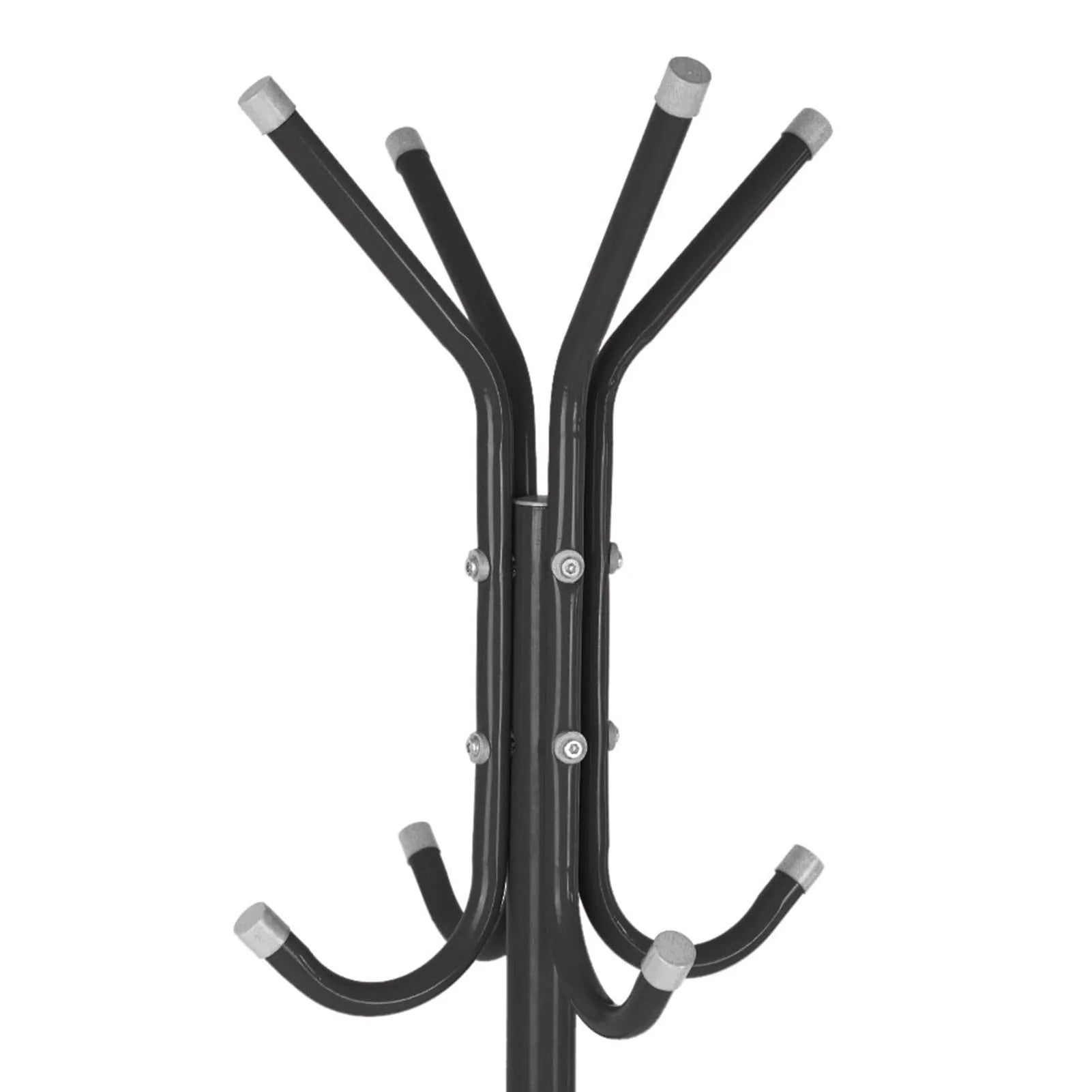 Multi Hook Metal Coat Hat Rack Tree Stand Clothes Bag Hanger Organizer for Home Bedroom