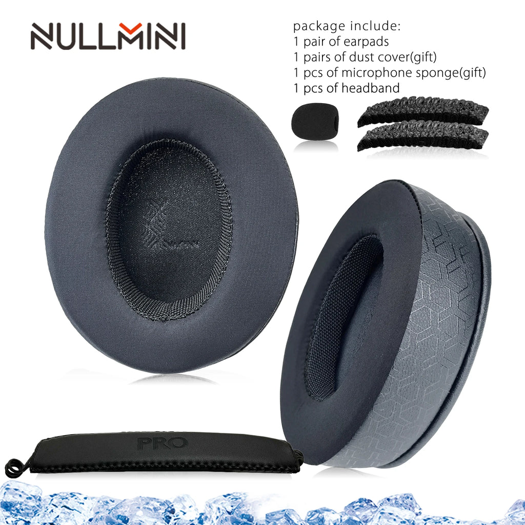 NullMini Replacement Earpads For Logitech G Pro X Headphone Cooling Gel Earmuffs Ear Cover Headband HeadBeam