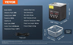 VEVOR 2-30L Ultrasonic Cleaner Digital Ultrasound Cleaning Machine with Upgraded Degassing and Gentle Mode for Jewelry Glasses