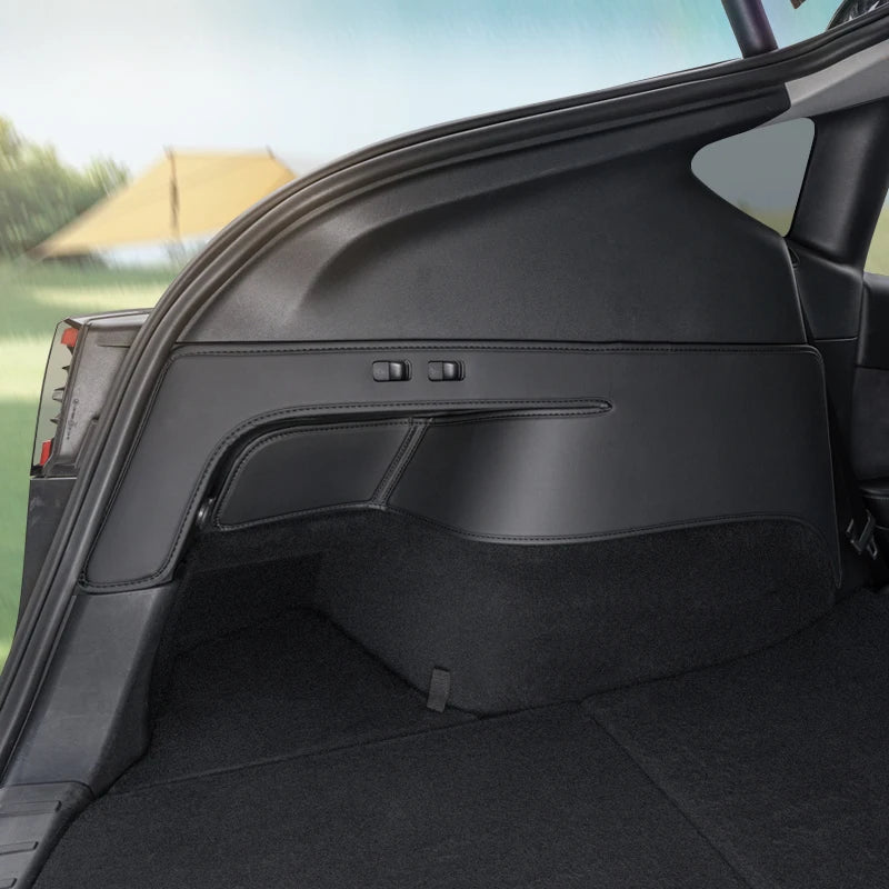 for  Tesla Model Y, protective pads on both sides of the trunk, anti kick pad on the rear trunk, protective panel, 2-piece set