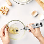 USB Rechargeable Milk Frother 2in1 Electric Egg Beater Whisk Coffee Mixer Double Heads Milk Frothers Baking Stirrer Food Blender
