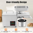 Home Automatic Oil Press Machine Commercial Nuts Seeds Oil Presser Oil Extractor Digital Temperature Control