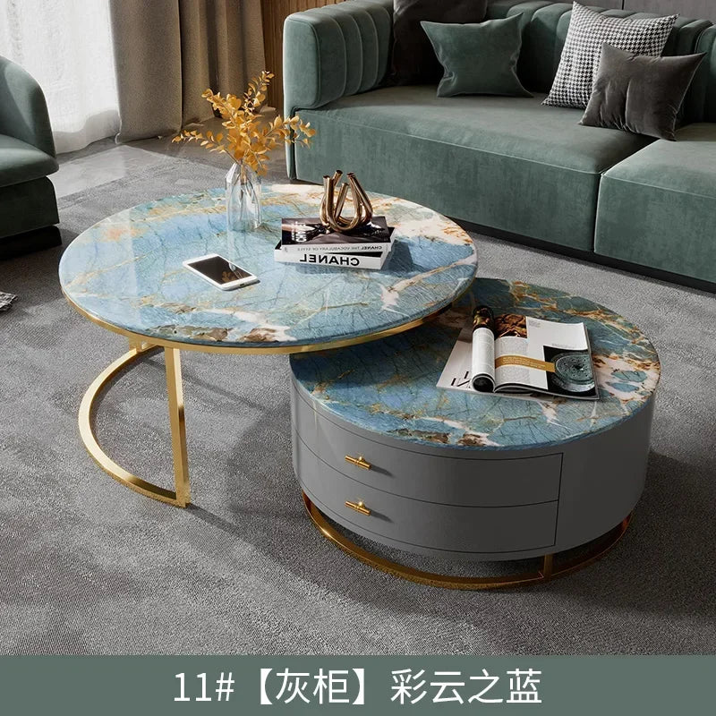Design Nordic Coffee Tables Modern Storage Luxury Simple Aesthetic Coffee Tables Unique Marble Mesa Centro Living Room Furniture
