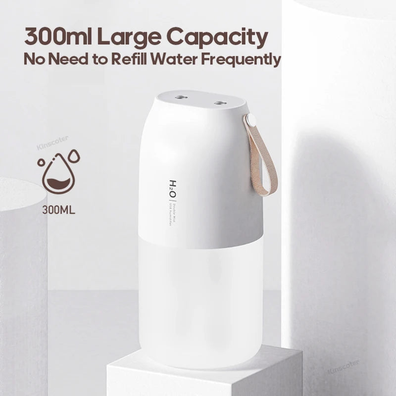 Cordless Rechargeable Air Humidifier 2000mAh Wireless Cool Mist Diffus