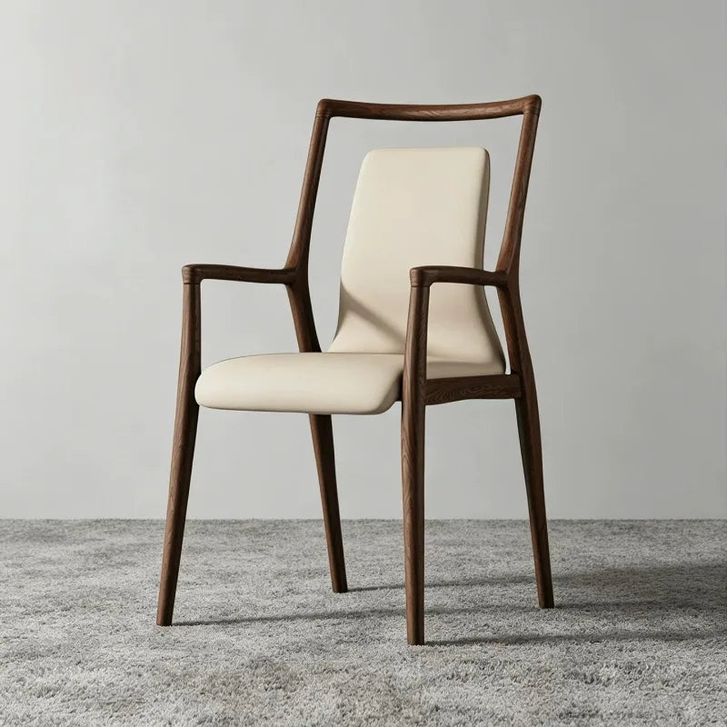 Comfortable Armchair Dining Chairs Kitchen Relaxing Modern Design Dining Chair Minimalist Waiting Room Dining Room Furniture