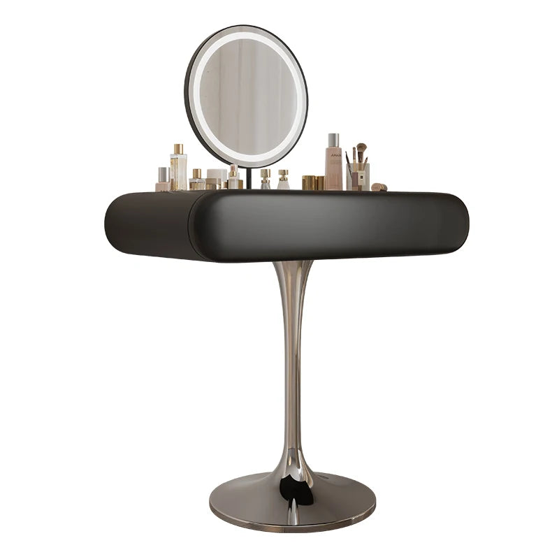 Woman Small Storage Vanity Table Mirror Black Nordic Chair Girl Makeup Desk Dressers Bedroom Drawers Light Coiffeuse Furniture
