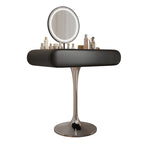 Woman Small Storage Vanity Table Mirror Black Nordic Chair Girl Makeup Desk Dressers Bedroom Drawers Light Coiffeuse Furniture