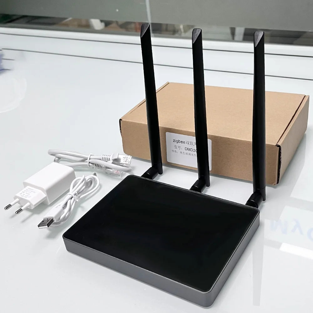 Tuya Zigbee 3.0 Hub Dual Gateway Enhanced Signal Smart Home Fault Replacement Work Alexa Big House Villa Hotel Smart Life APP