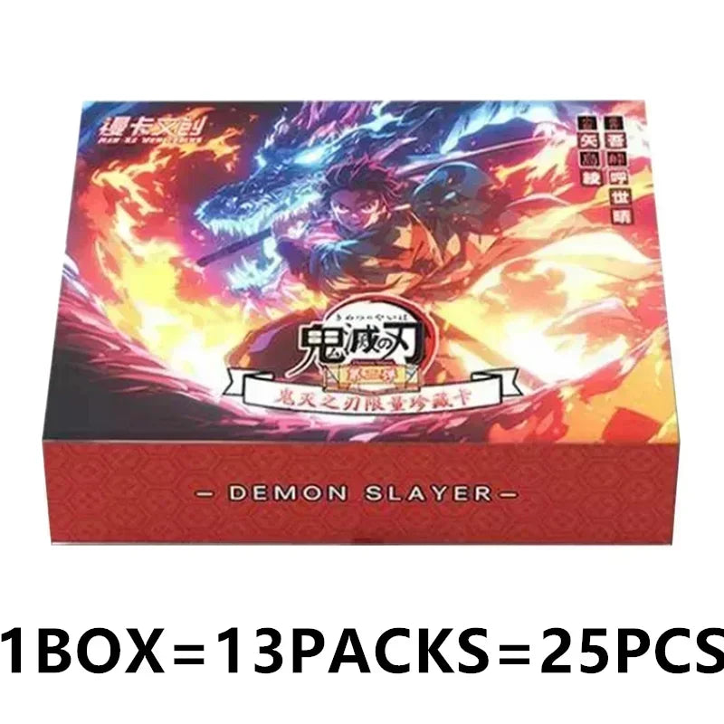 Douqu Original Demon Slayer English Version Trading Card Full Series Anime Collection Card Board Game Children's Toys Gift