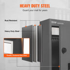 SucceBuy Through The Wall Drop Box, Heavy Duty Steel Through the Wall Mailbox with 2.8-7.9" 13" Combination Lock, Mail Drop Box