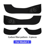 For Tesla Model Y Model 3 2018-2023 2024 Car door anti kick pad Anti dirt leather stickers door protection Interior accessories