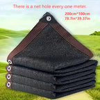 Black Shade Cloth Sunblock Mesh Cover Taped Edge With Grommets, Sun Net For Pergola, Plants Greenhouse, Gardens, Patio, Canopy