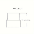 OD 2‘’-2.5”(50mm-63mm) Hose connector  Vacuum Hose Adapter Plastic Hose Reducer Adapter Connector Flexible PVC Pipes