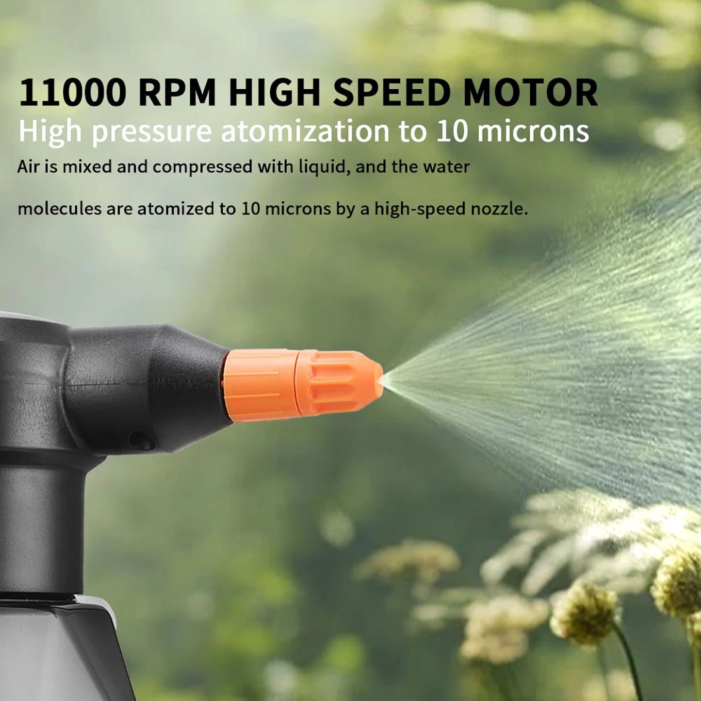 2L Rechargeable Handheld Sprinkler Electric Sprayer Watering Can Atomizing Watering Bottle Water Sprayer Garden Plants Sprayer