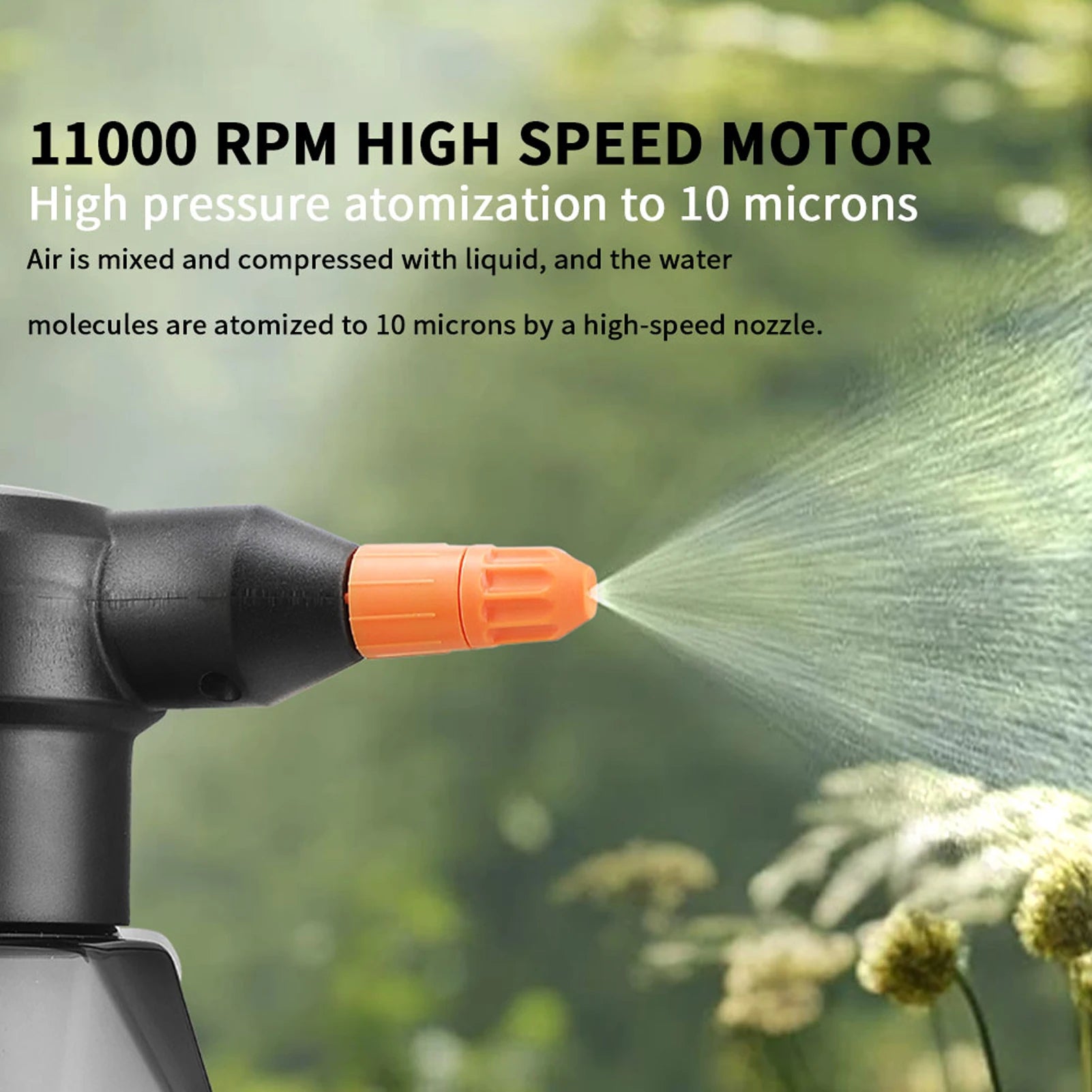 2L Rechargeable Handheld Sprinkler Electric Sprayer Watering Can Atomizing Watering Bottle Water Sprayer Garden Plants Sprayer