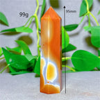 Carnelian Tower Crystal Natural Stone Quartz Home Decoration Minerals Reiki Craft Gifts Energy Healing Meditation Spiritual Love