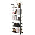 JHK 5 Tier Bookcase Bookshelf Modern Book Case For Books Corner Storage Organizer for Bedroom Home Office Kitchen Living Room