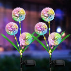 Solar LED Dandelion Lights Outdoor Waterproof LED Lamps dandelions solar garden light Backyard Lawn Landscape Decoration