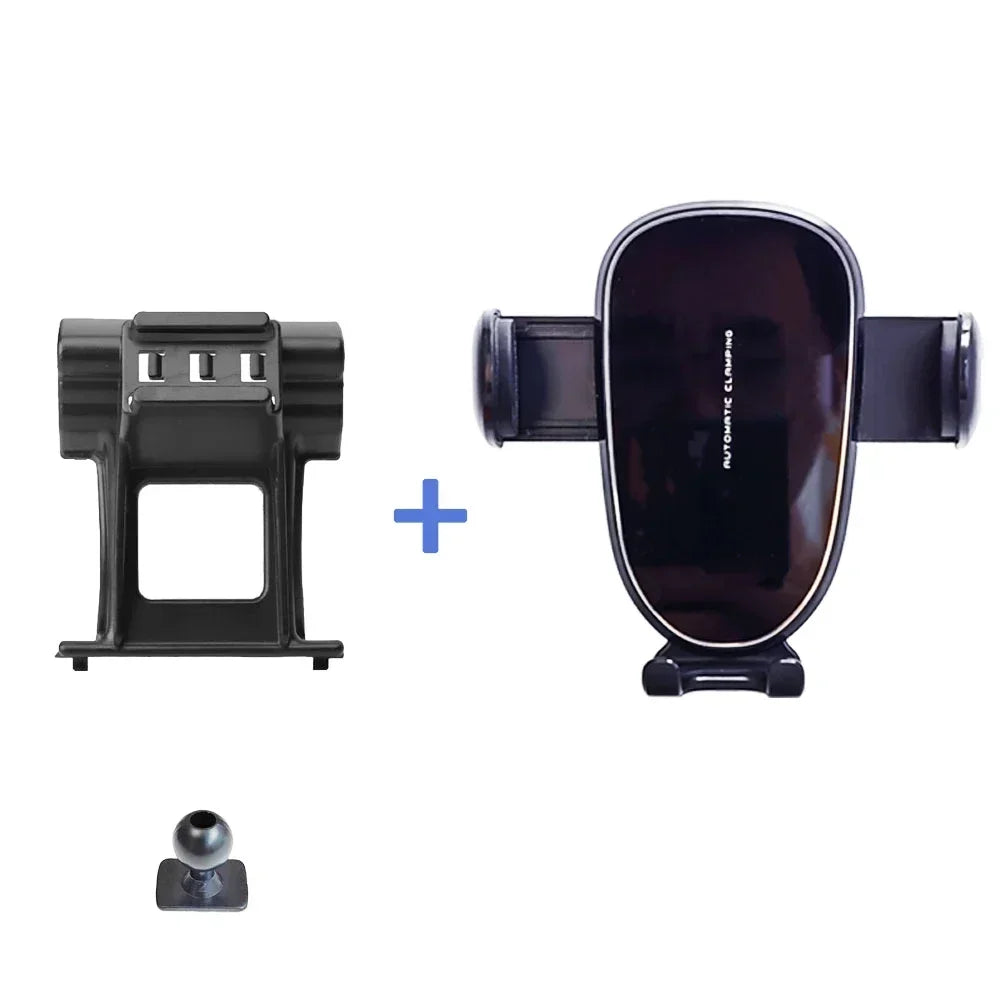 Car Phone Holder For AUDI A6 C8 A7 2019 2020 2021 2022 2023 2024 Special Fixed Bracket Base Wireless Charging Accessories