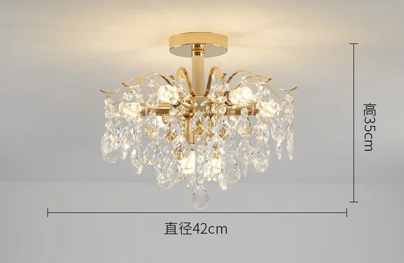 Modern Crystal LED Lights Chandelier For Living Room Decor Bedroom Ceiling Lamp Hanging Light Fixture Home Decoration Luxury