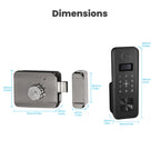 MOES Tuya Bluetooth Smart Fingerprint Door Lock By Password Key IC Card App Remote Control IPX4 Waterproof Entry Apartmen